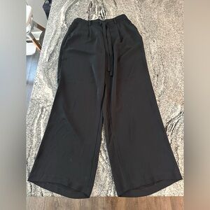 Black Wide-Leg Pants